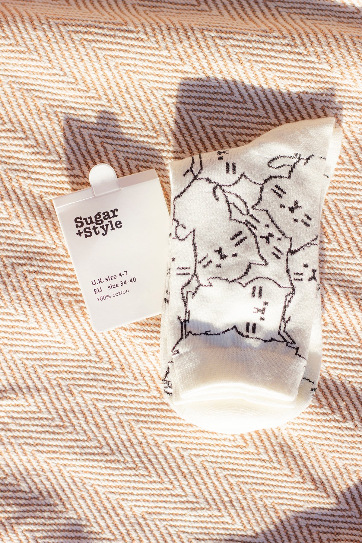 Cute Cat Print Socks - Sugar + Style