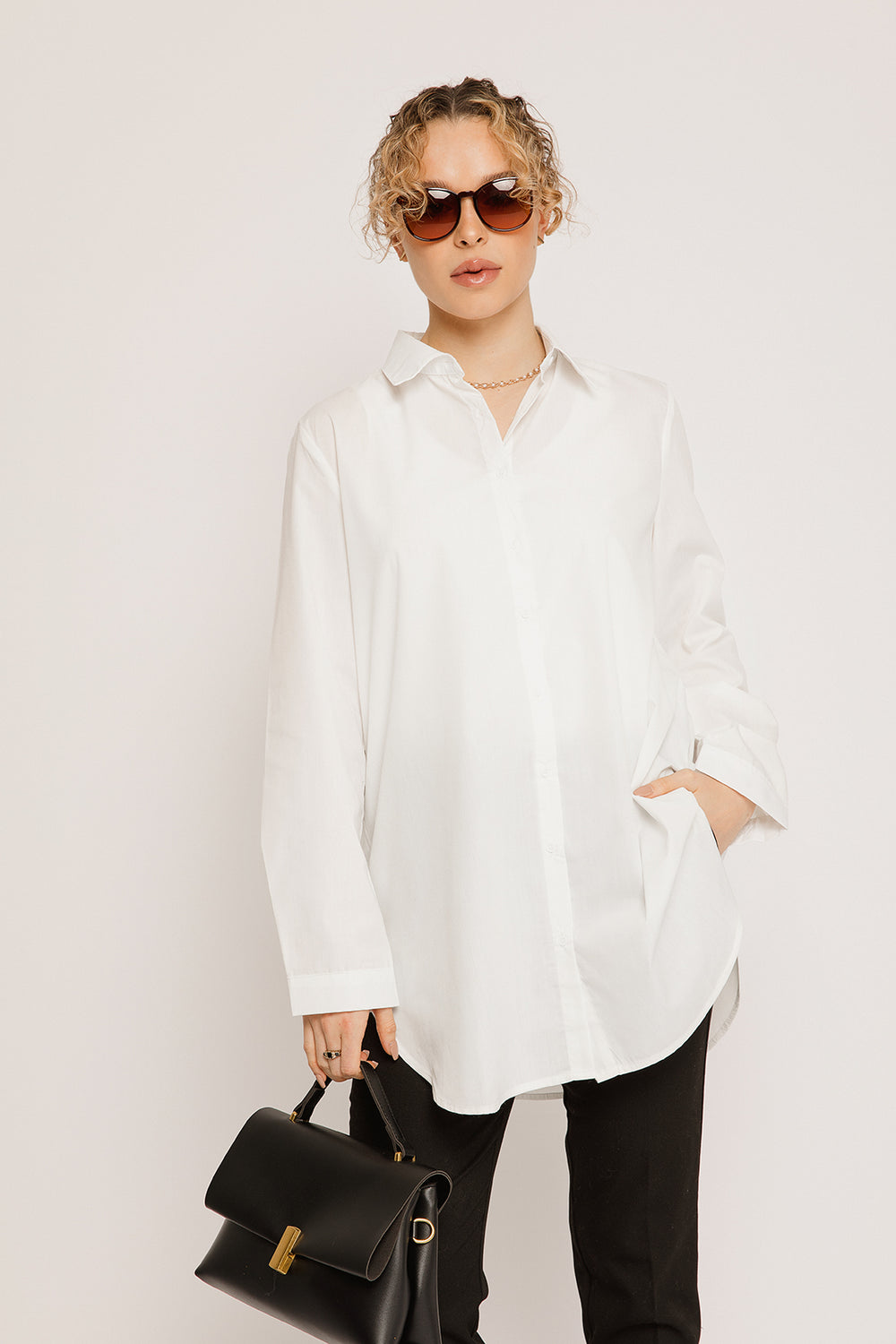 Christina White Shirt - Sugar + Style