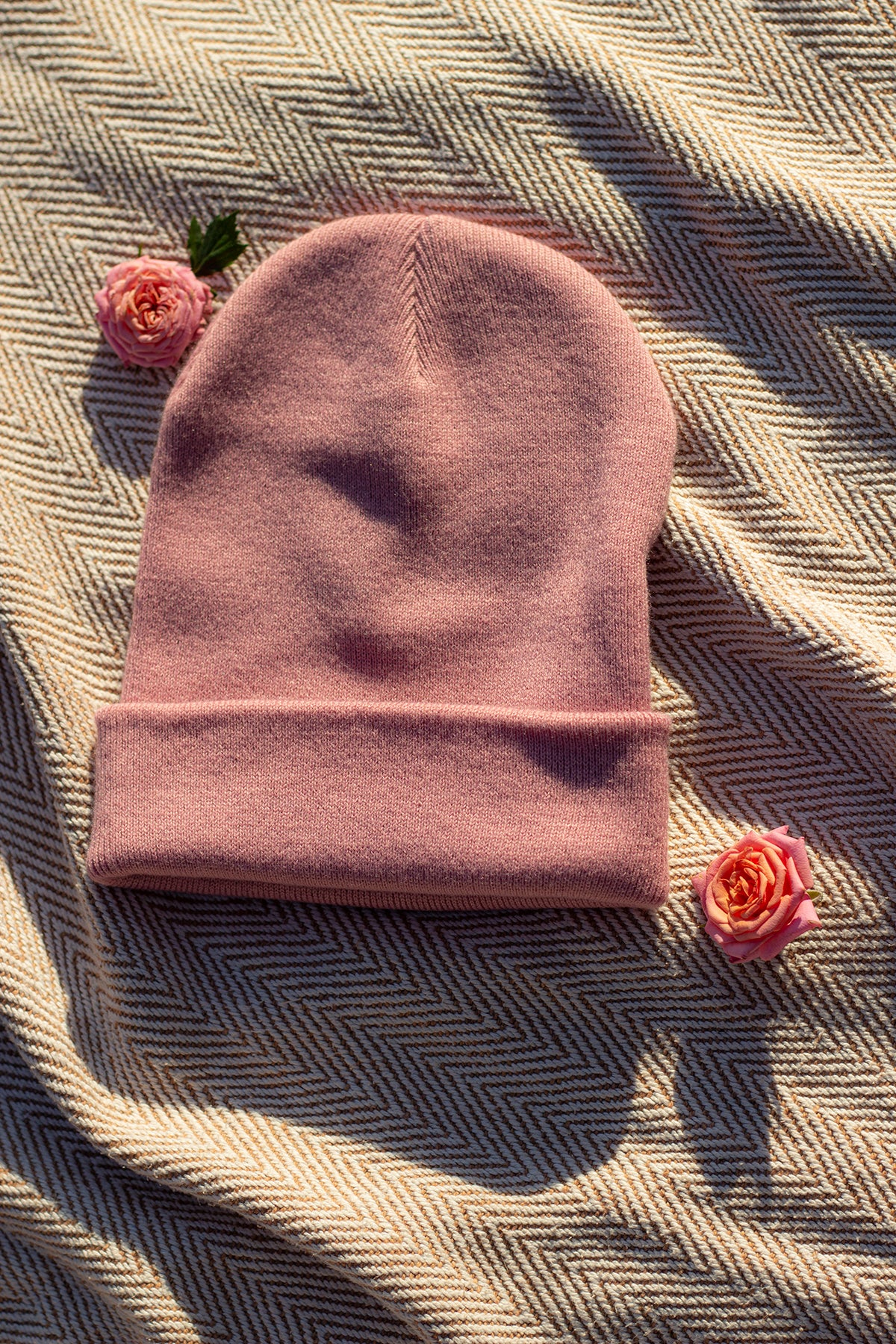 Dusky Pink Beanie Hat - Sugar + Style