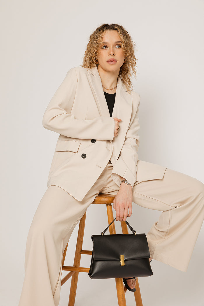 Everleigh Cream Suit Jacket - Sugar + Style