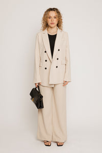 Everleigh Cream Suit Jacket - Sugar + Style