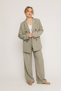 Everleigh Green Suit Jacket - Sugar + Style