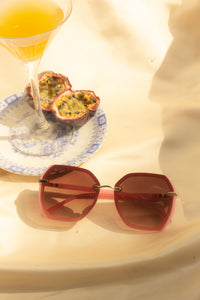 Hexagonal Front Lens Sunglasses - Sugar + Style