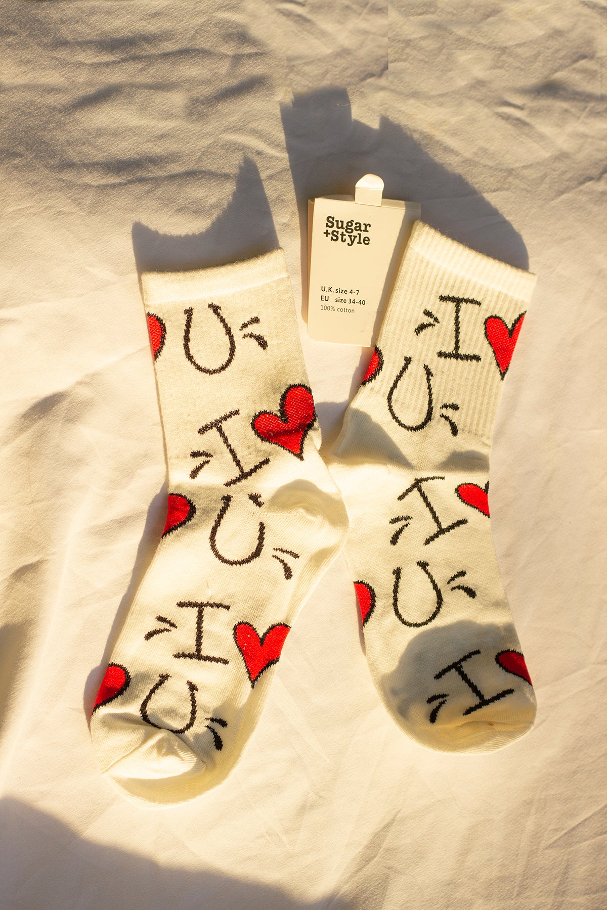 Bold Love Print Socks - Sugar + Style