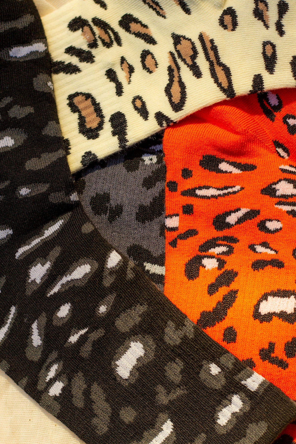 Leopard Print Crew Socks - Sugar + Style