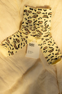 Leopard Print Crew Socks - Sugar + Style