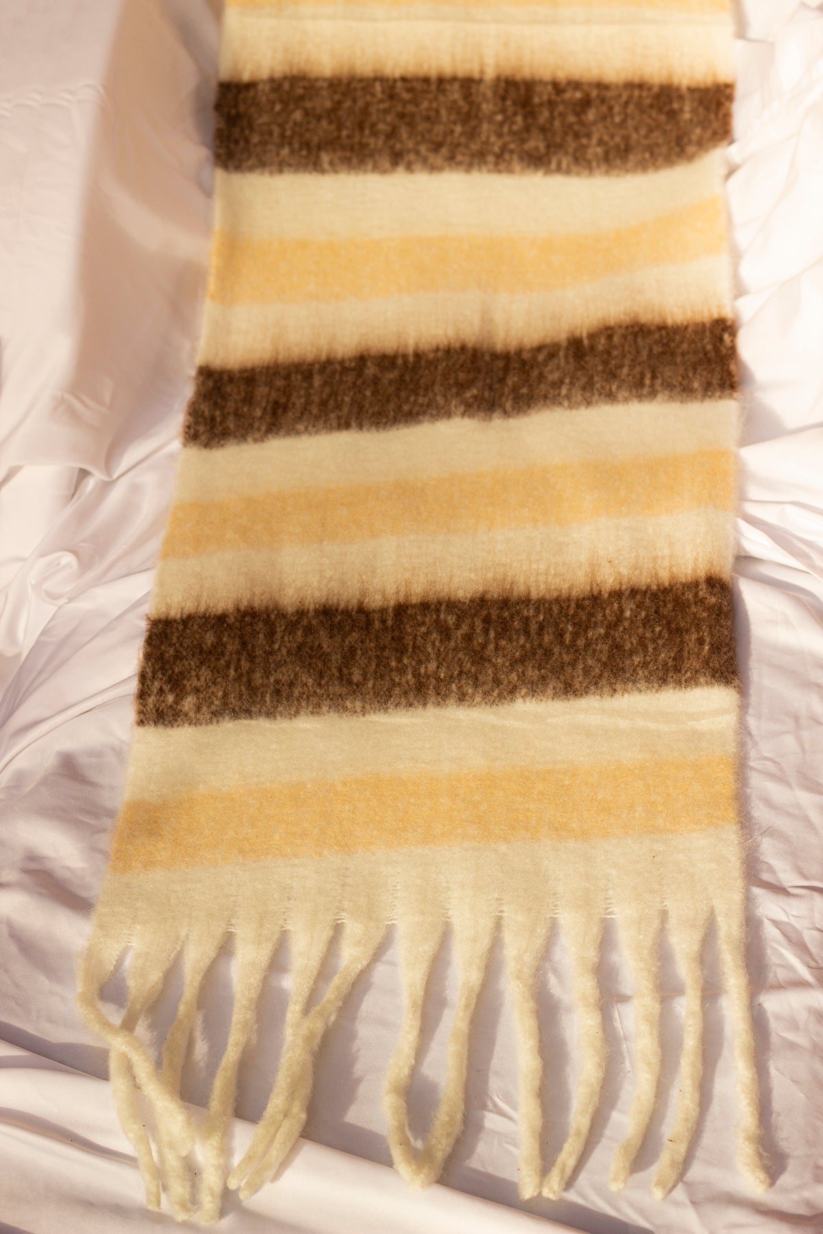 Striped Warm Wrap Scarf - Sugar + Style
