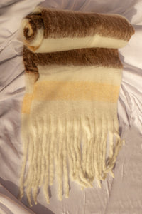 Striped Warm Wrap Scarf - Sugar + Style