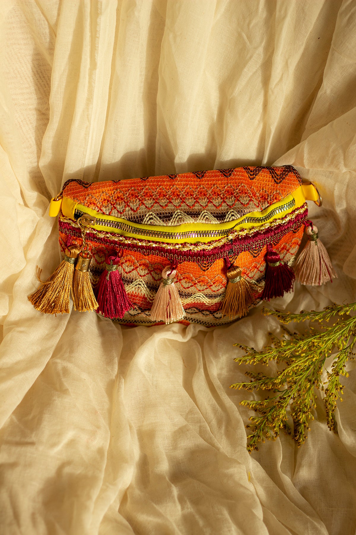 Bum bag outlet with tassels