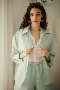 Long Sleeve Lightweight Relaxed Shirt - Sugar + Style
