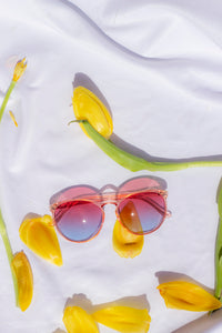 Modern Rounded Colour Tint Sunglasses - Sugar + Style
