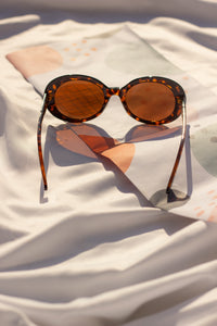 Rounded Oval Retro Style Sunglasses - Sugar + Style