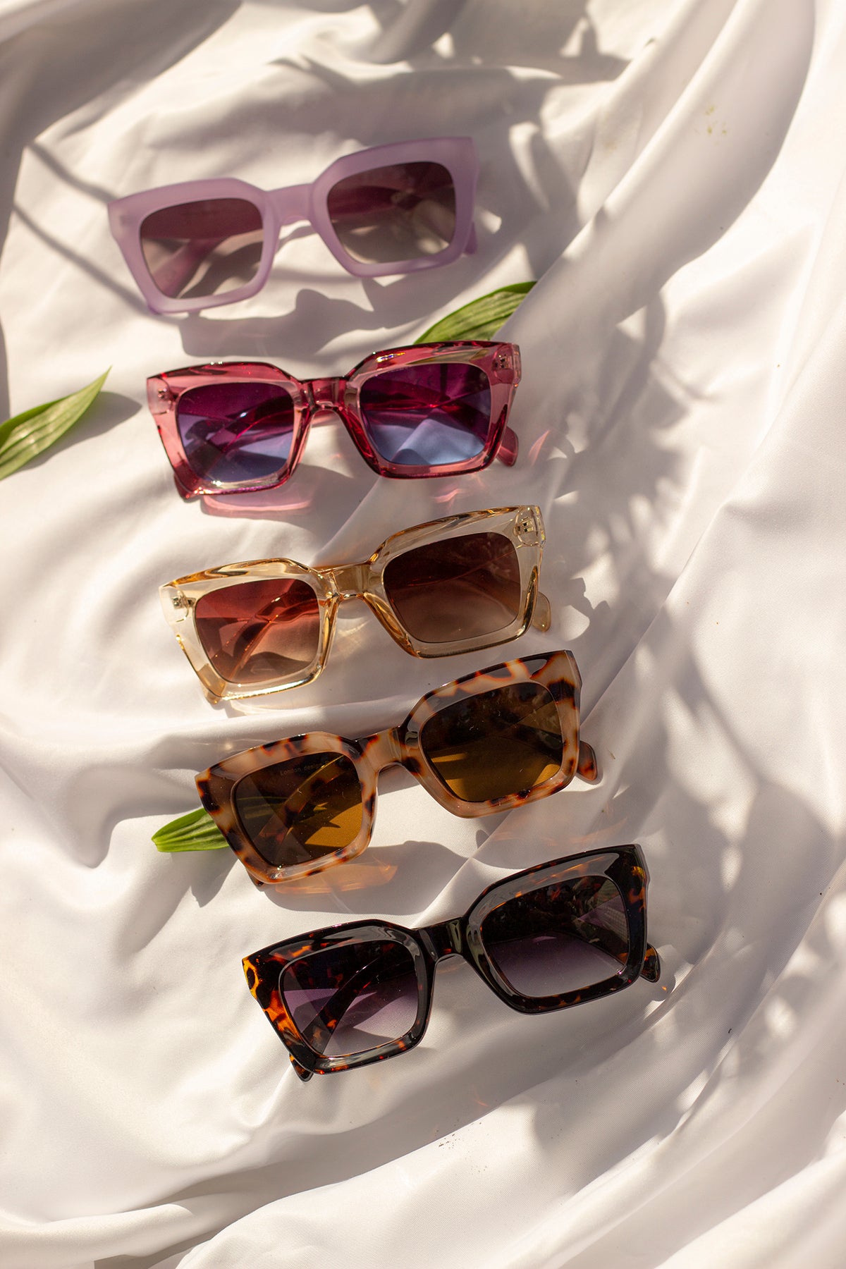 Chunky Bevelled Square Sunglasses - Sugar + Style