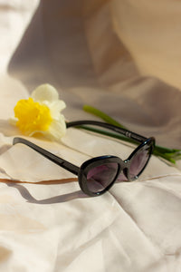 Weighted Oval Cat Eye Sunglasses - Sugar + Style