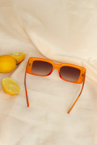 Chunky Bevelled Rectangle Sunglasses - Sugar + Style