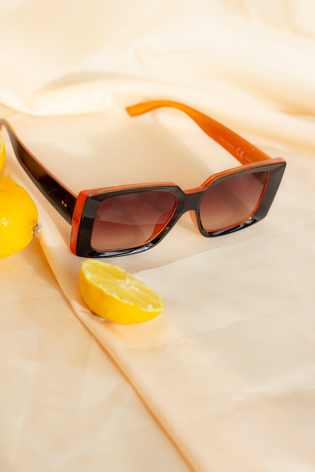 Chunky Bevelled Rectangle Sunglasses - Sugar + Style