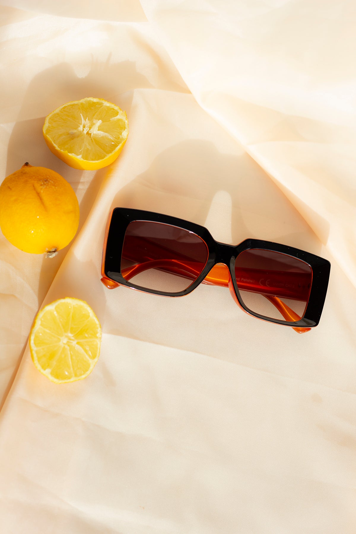 Chunky Bevelled Rectangle Sunglasses - Sugar + Style