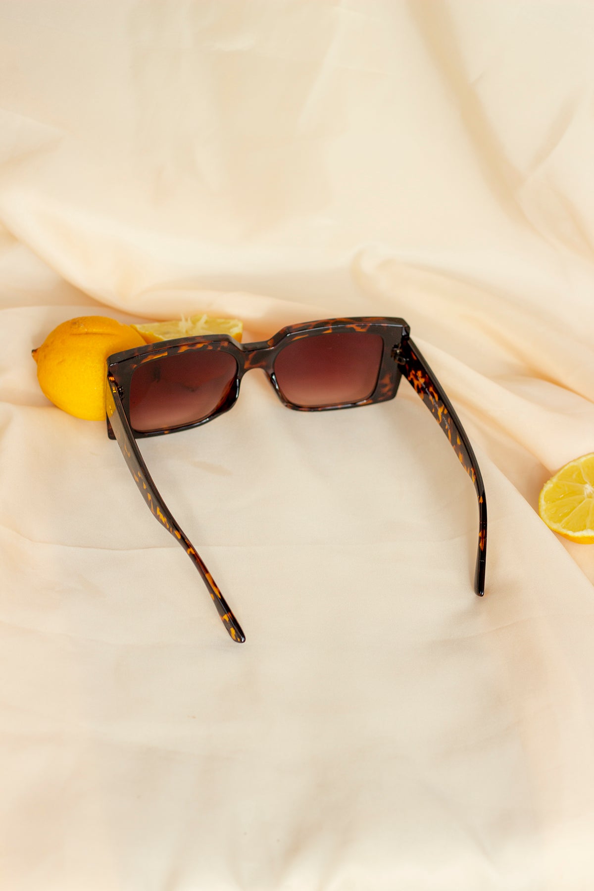 Chunky Bevelled Rectangle Sunglasses - Sugar + Style