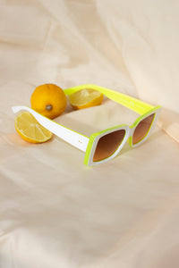 Chunky Bevelled Rectangle Sunglasses - Sugar + Style