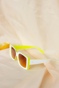 Chunky Bevelled Rectangle Sunglasses - Sugar + Style