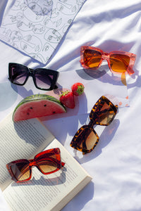 Thick Flick Square Sunglasses - Sugar + Style