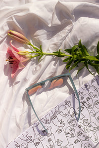 Rounded Rectangle 90s Look Sunglasses - Sugar + Style