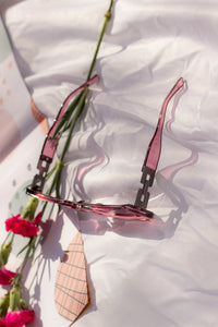 Monogram Sided Rectangle Narrow Sunglasses - Sugar + Style