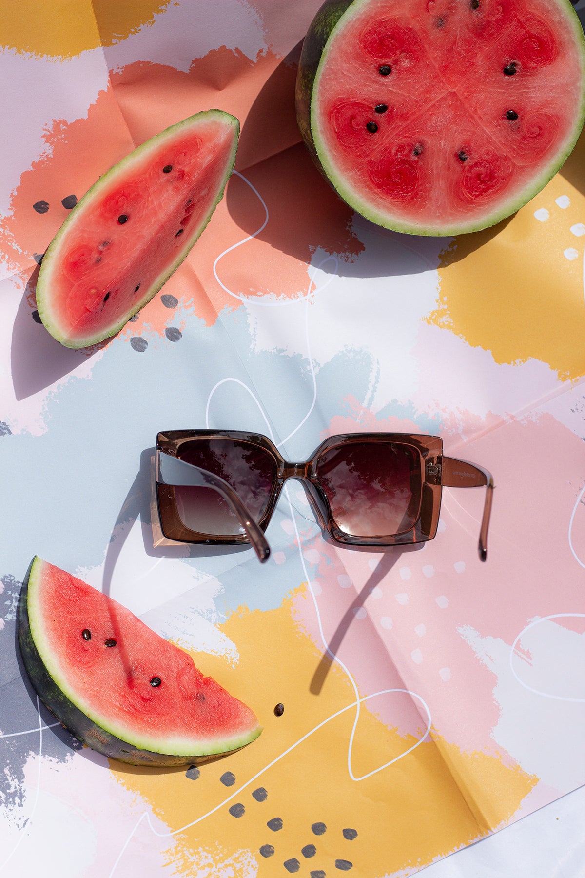 Oversized Pointed Edge Square Sunglasses - Sugar + Style