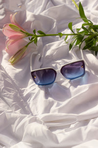 Front Lens Square Oversized Monogram Pin Sunglasses - Sugar + Style