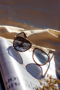 Rounded Drop Aviator Sunglasses - Sugar + Style