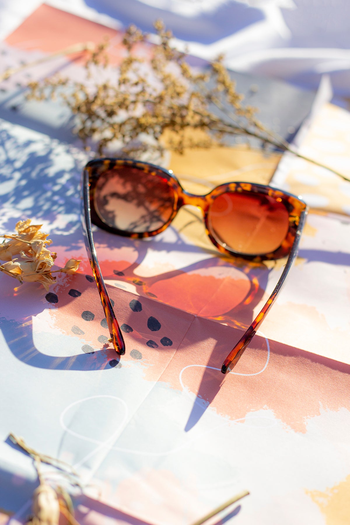 Narrow Oval Chunky Sunglasses - Sugar + Style