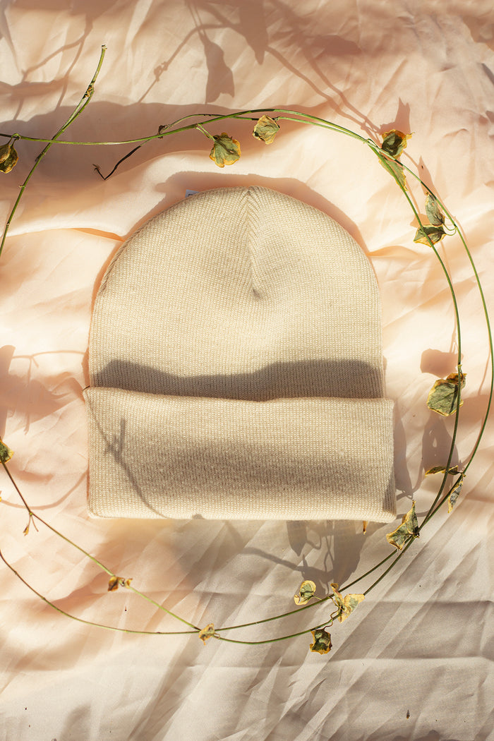 Cream Beanie Hat - Sugar + Style