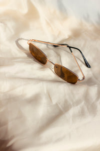 Rectangle Wire Frame Sunglasses - Sugar + Style