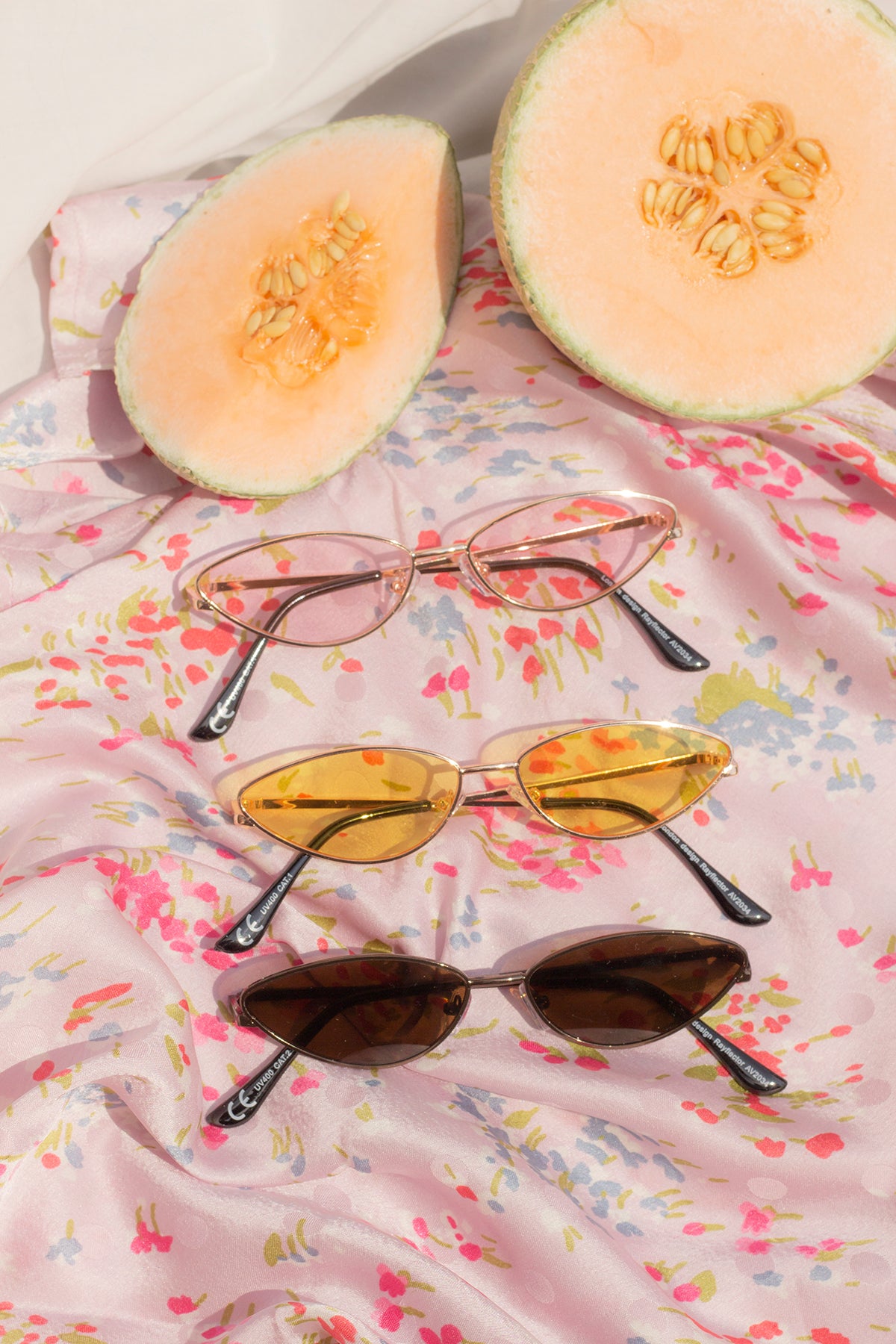 Super Narrow Cat Eye Sunglasses - Sugar + Style