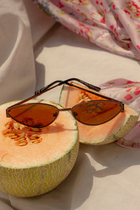 Super Narrow Cat Eye Sunglasses - Sugar + Style