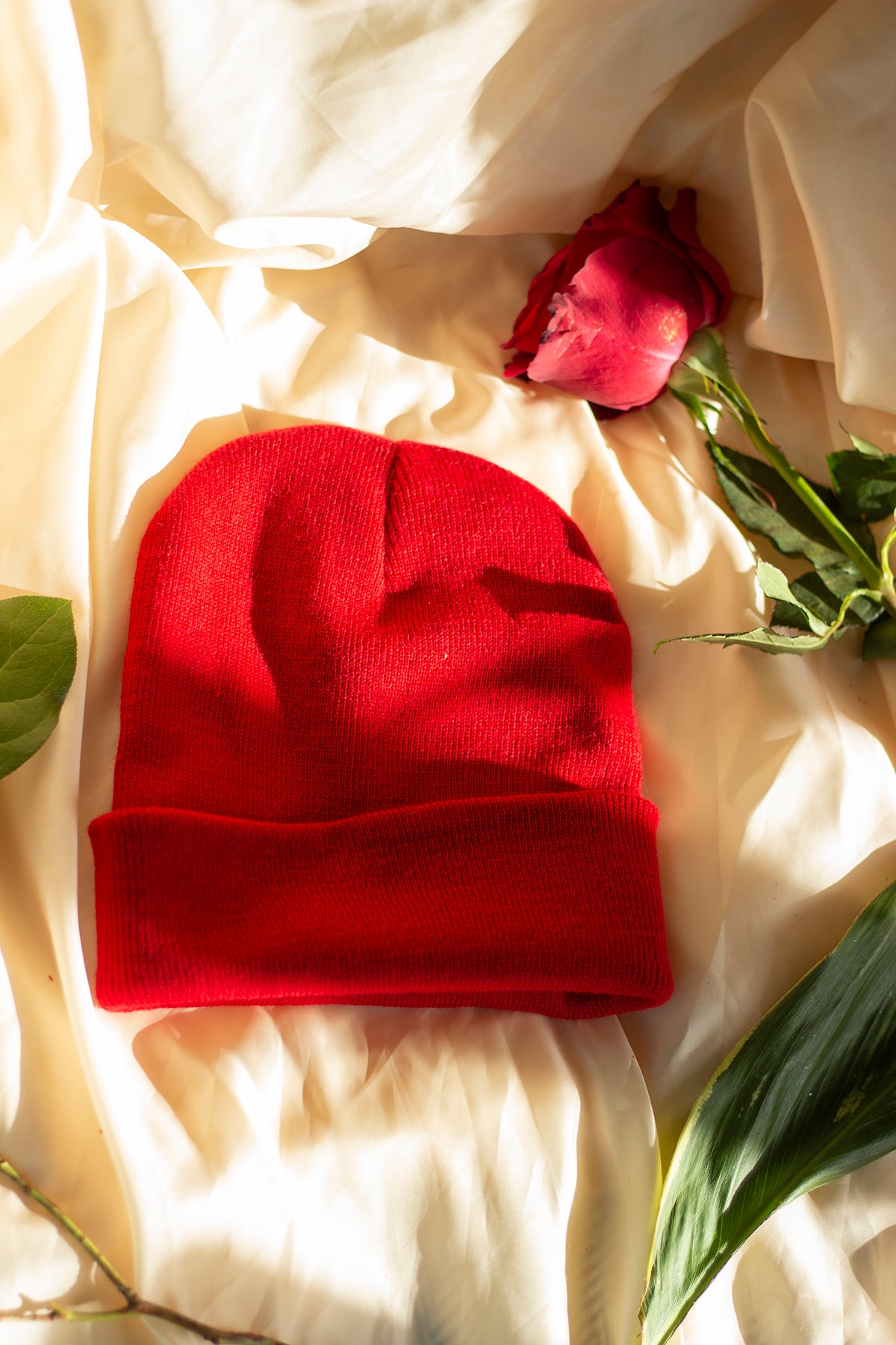 True Red Beanie Hat - Sugar + Style