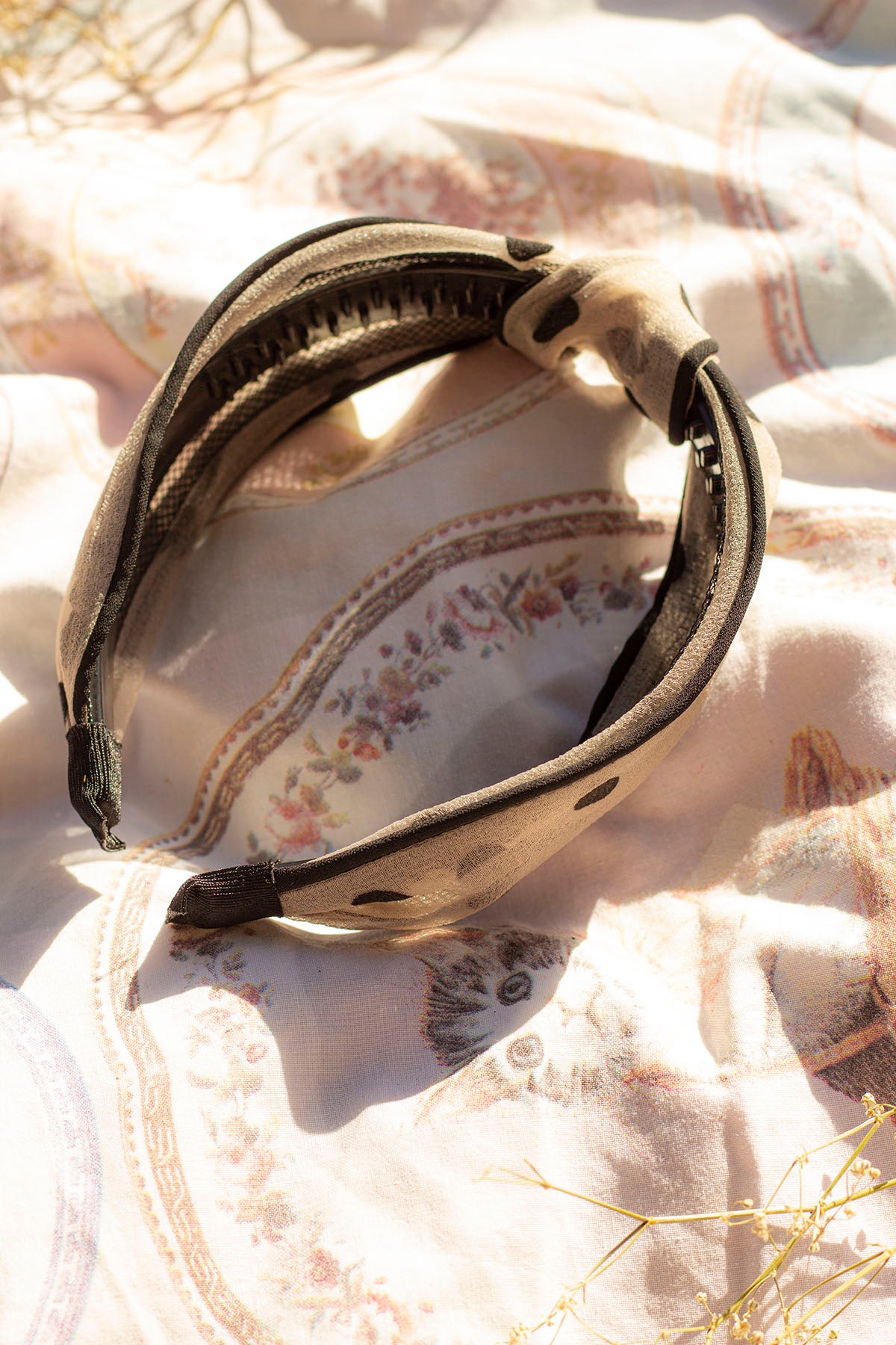 Polka Dot Netted Headband - Sugar + Style
