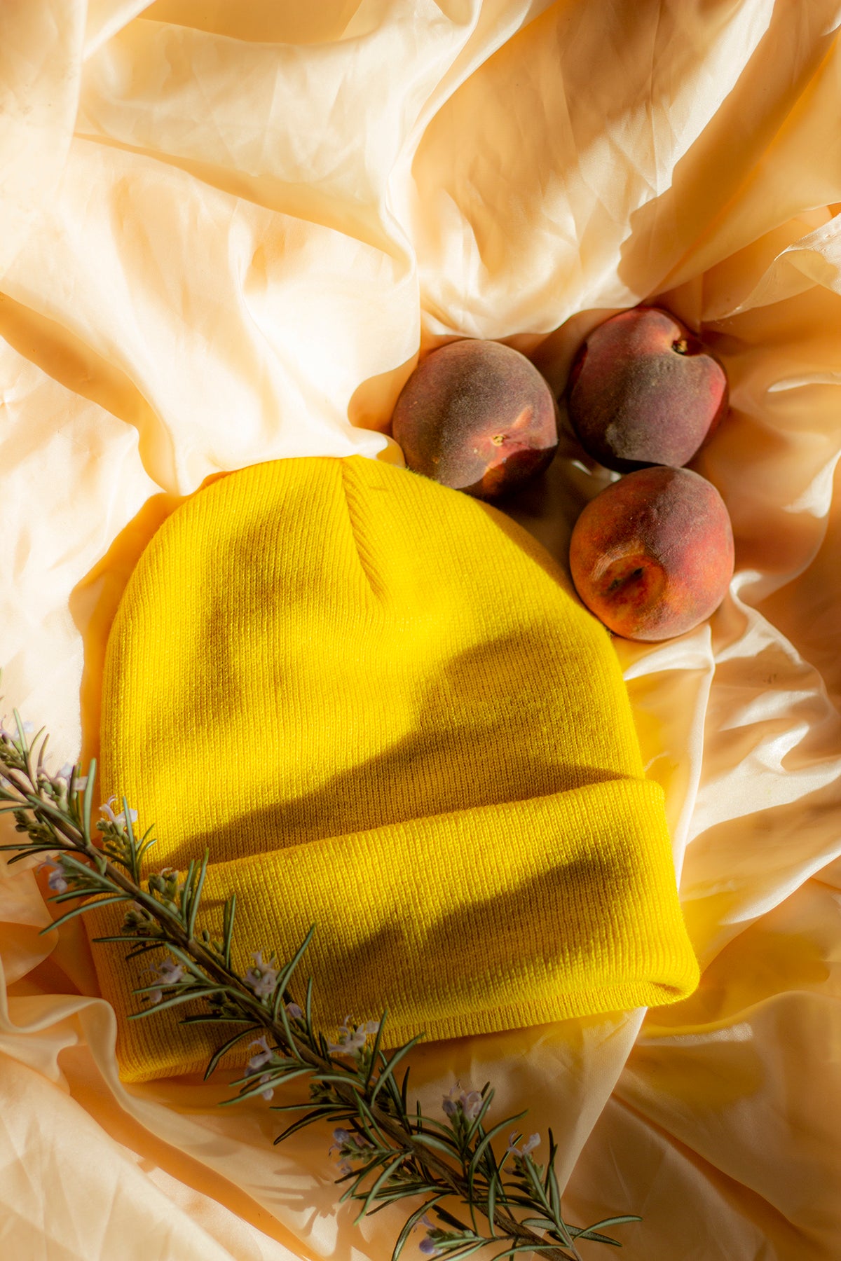 Bright yellow sales beanie hat