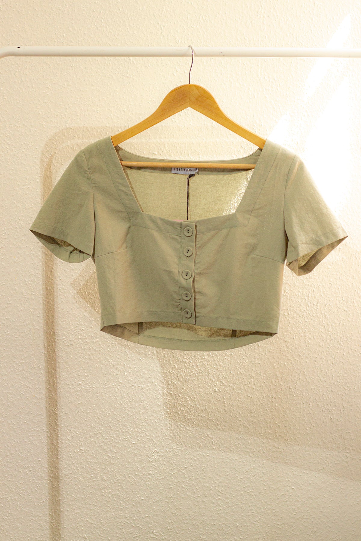 Button Front Milkmaid Blouse - Sugar + Style