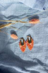 Marble Rounded Dagger Earrings - Sugar + Style