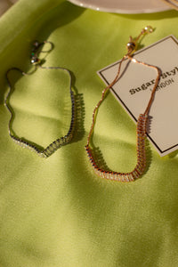 Snake Chain Diamante Bracelet - Sugar + Style