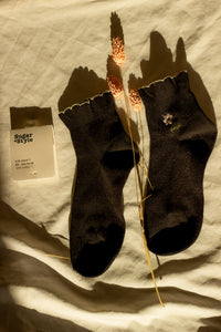 Frill Top Flower Socks - Sugar + Style
