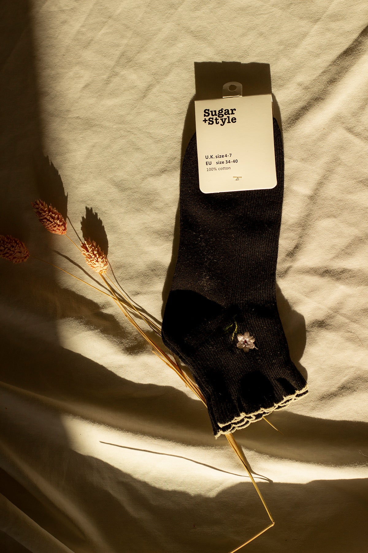 Frill Top Flower Socks - Sugar + Style