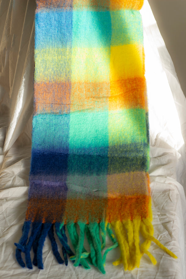 Plaid Warm Wrap Scarf - Sugar + Style