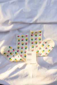 Mini Flower Print Socks - Sugar + Style