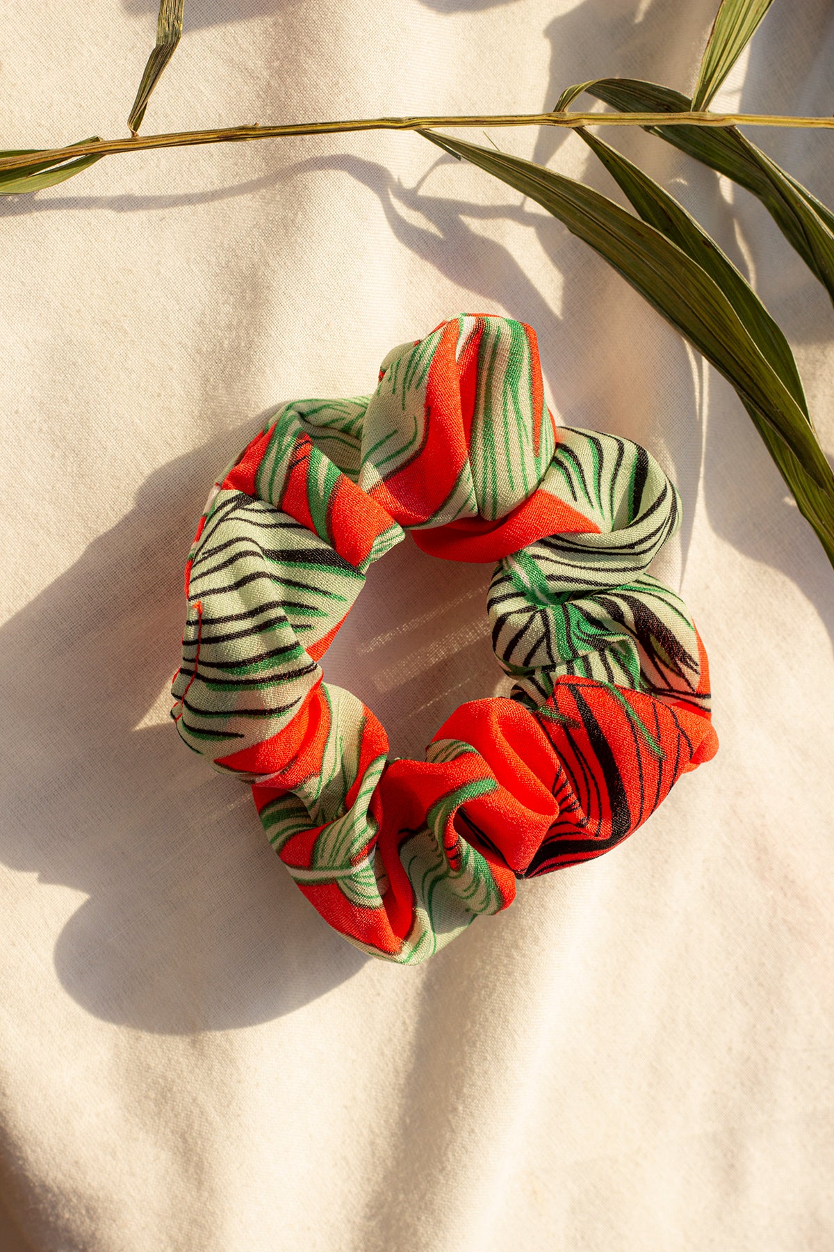 Palm Print Scrunchie - Sugar + Style