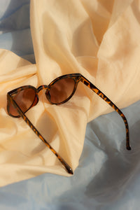 Cat Eye Sunglasses with Brow Line - Sugar + Style