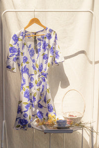 Blue Rose Tea Dress - Sugar + Style