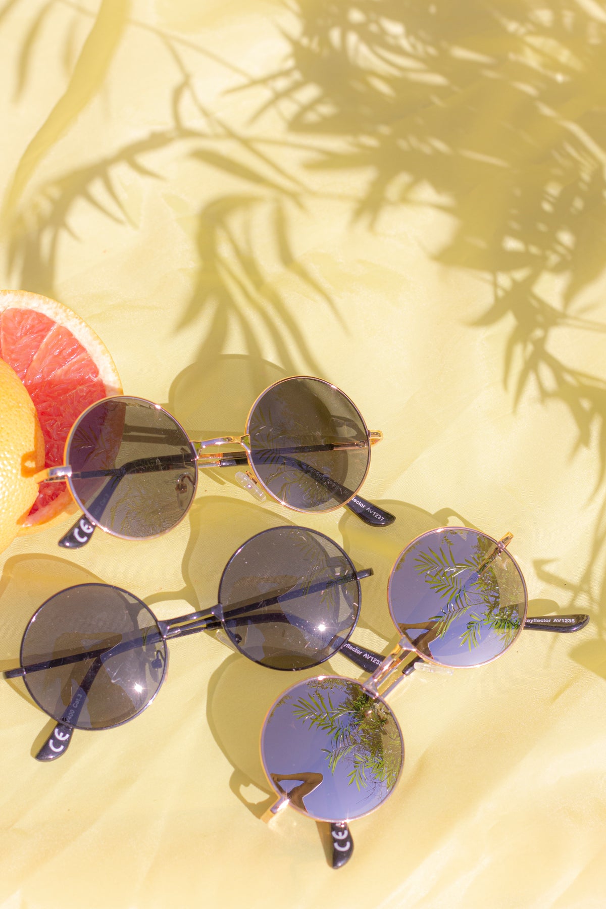 Circle Metal Rim Sunglasses - Sugar + Style