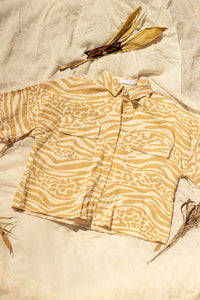 Short Sleeve Safari Animal Print Box Shirt - Sugar + Style